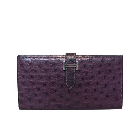 hermes purple wallet|Hermes billfold.